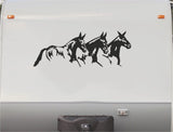 Equestrian Horseback Riding Horse Trailer Vinyl Decals Enclosed Trailer Stickers Graphics Mural 227