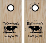 Farm Cattle Cow Bean Bag Toss Decal Set for Cornhole Boards