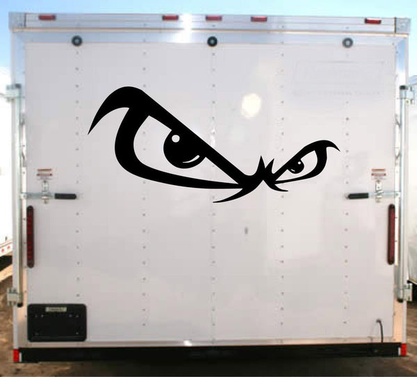 Fast Eyes Racing Fear This Decal Trailer  Vinyl Decal Custom Text Trailer Sticker