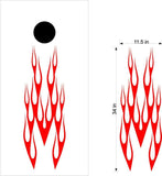 Fire Flames Cornhole Board Vinyl Decal Sticker FF26