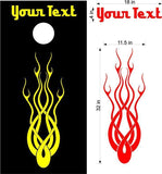 Fire Flames Cornhole Board Vinyl Decal Sticker FF36