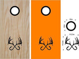 hunting fishing cornhole decal