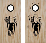 hunting fishing cornhole decal