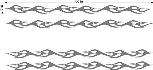 Flames Motor Cross Street Track Racing Trailer Decals Stickers LF09