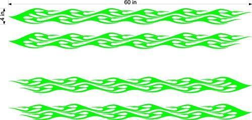 Flames Motor Cross Street Track Racing Trailer Decals Stickers LF10