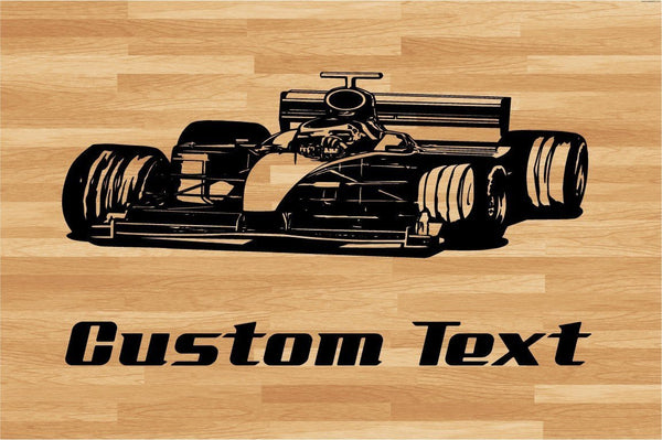 One Racing Car Wall Decal - Auto Wall Mural - Vinyl Stickers - Boys Room Decor