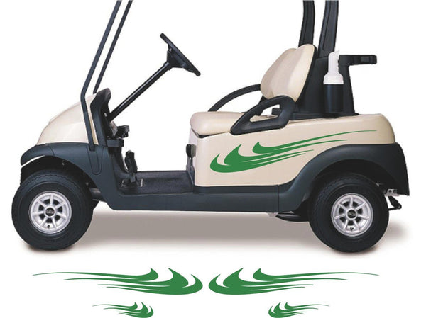 Golf Cart Decals Accessories Go Kart Stickers Tribal Flames Stripes GC70