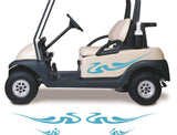 Golf Cart Decals Accessories Go Kart Stickers Tribal Flames Stripes GC72
