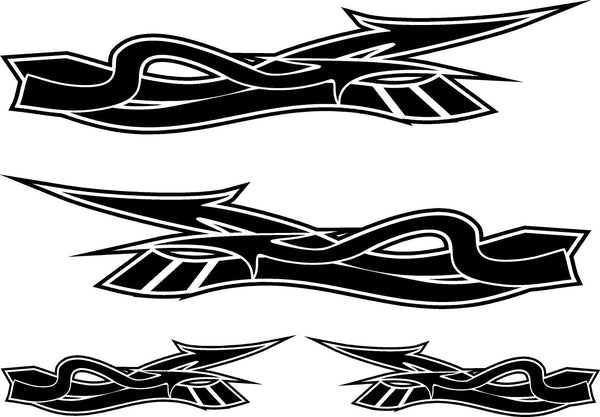 Golf Cart Decals Accessories Go Kart Stickers Tribal Flames Stripes GC08