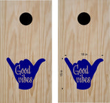 beach lake life cornhole decals