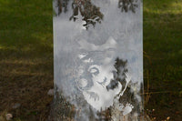 Dragon Fly Egret Etched Glass Decals Vinyl Shower Door