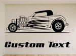 Hard Top Rat Rod Car Wall Decal - Auto Wall Mural - Vinyl Stickers - Boys Room Decor