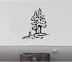 RV Camper Replacement Decal - Hill Trees Trailer Sticker Scene TTC03