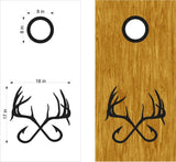 hunting fishing cornhole decal