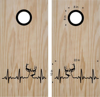 hunting fishing cornhole decal