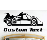 Racing Car Wall Decals Stickers Graphics Man Cave Boys Room Décor