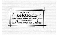 It is Our Choices Inspirational Words Quote Home Decor Vinyl Wall Art Stickers Decals Graphics