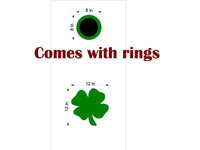 Just a Four Leaf Clover Cornhole Board Vinyl Decal Sticker