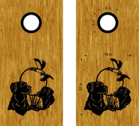 hunting fishing cornhole decal