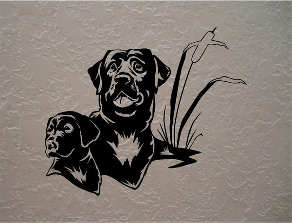 Labrador Retriever Wall Decals - Vinyl Stickers for Bedroom  Nursery Decor
