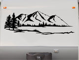 Lake Mountains RV Camper Replacement Decal - Scenic Trailer Stickers CT17