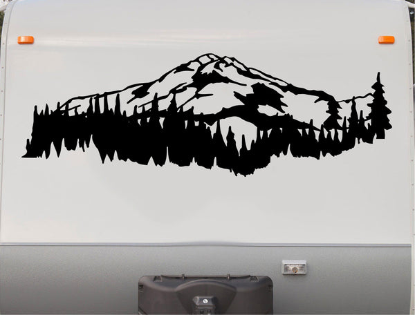 Lake Mountains RV Camper Replacement Decal Scene Trailer Stickers CT17