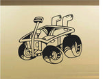 Little Red Wagon Car Wall Decal - Auto Wall Mural - Vinyl Stickers - Boys Room Decor