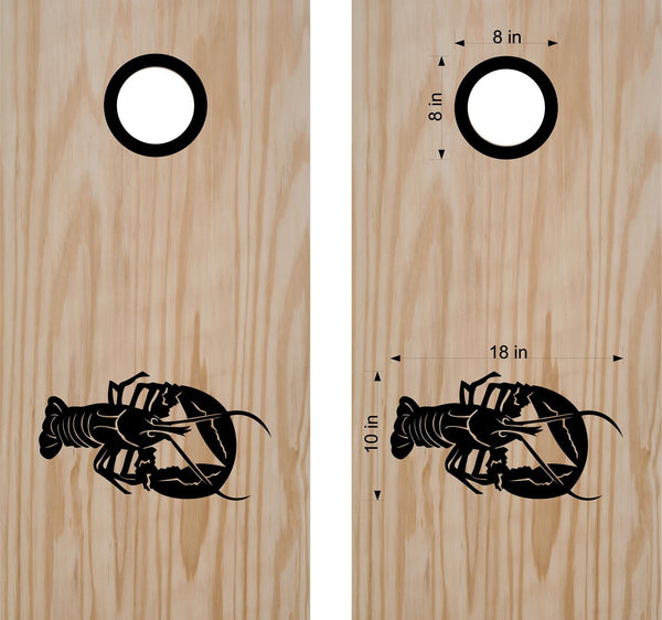 hunting fishing cornhole decal