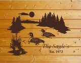 Loons Lake Wall Decals - Nature-Inspired Vinyl Stickers for Home Decor Perfect for Bedrooms Man Caves and Nurseries