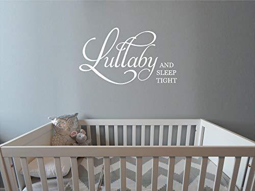 Nursery Wall Decals - Lullaby  Sleep Tight Art Stickers for Home Decor