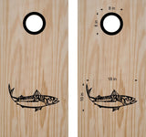 hunting fishing cornhole decal