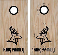 hunting fishing cornhole decal