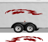 Pontoon Boat Camper Decals - Replacement Stripe Set for RVs  Trailers CB15