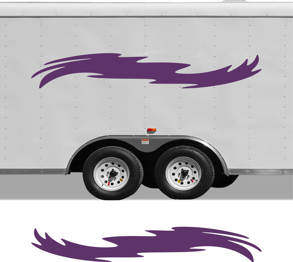 Pontoon Boat RV Trailer Replacement Decals - CB16 Stripe Set for Campers