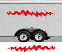 Pontoon Boat RV Camper Decals - CB20 Stripe Set for Custom Motor Home Trailer Design