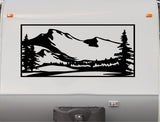 Mountain Scene RV Camper Sticker - Decal for Motor Homes and Campers MNT-5