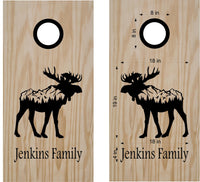 Moose Mountains Vinyl Decal Sticker for Cornhole Boards