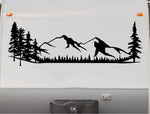 Mountains RV Camper Decal - Scenic Trailer Sticker CT10