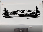 Mountains RV Camper Replacement Decal - Scenic Trailer Stickers for CT12