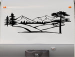 Mountains RV Trailer Decal Stickers for Campers - Scenic Replacement Design CT13