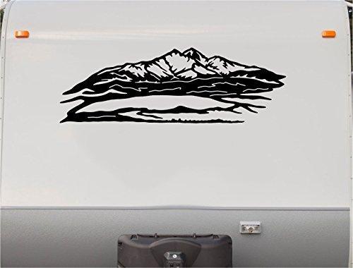 Mountains Scenic Stripes RV Vinyl Decal Kit - Camper Motor Home Stickers