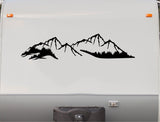 Mountains Set Decal RV Camper Motor Home Sticker Mountain Scene