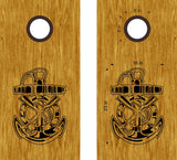 Nautical Anchor Cornhole Board Decals Sticker
