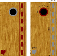 Ohio State Cornhole Board Vinyl Decal Sticker for Custom Games