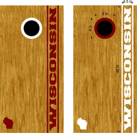 On Sale Wisconsin Cornhole Board Vinyl Decal State Cornhole Sticker