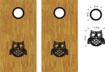 Owl Vinyl Decal Sticker for Cornhole Boards - Fun Animal Design