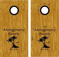 beach lake life cornhole decals