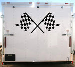 Racing Flag Decal - High-Performance Trailer Sticker Graphics YT202