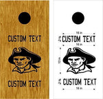Pirates Team Cornhole Board Decals - Complete Set for Both Boards