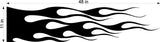 Racing Flames Decals for Cars Trucks and Boats - Side Set EZ154